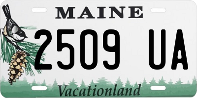 ME license plate 2509UA