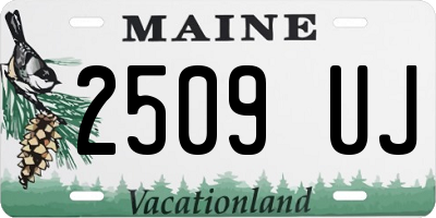 ME license plate 2509UJ