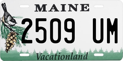 ME license plate 2509UM