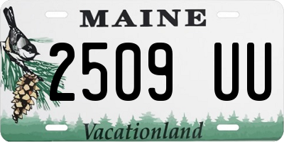 ME license plate 2509UU