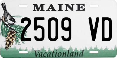 ME license plate 2509VD