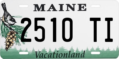 ME license plate 2510TI