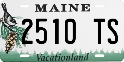 ME license plate 2510TS