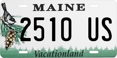 ME license plate 2510US