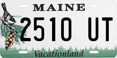 ME license plate 2510UT