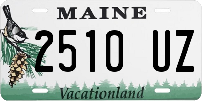 ME license plate 2510UZ