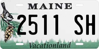 ME license plate 2511SH