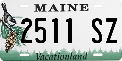 ME license plate 2511SZ