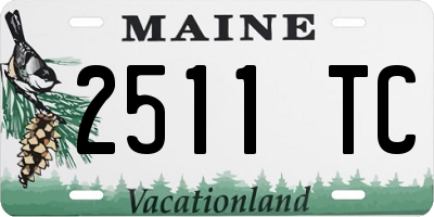 ME license plate 2511TC