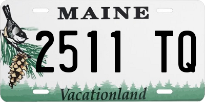 ME license plate 2511TQ