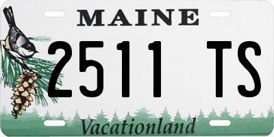 ME license plate 2511TS