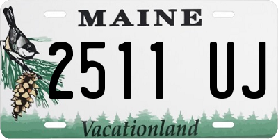 ME license plate 2511UJ