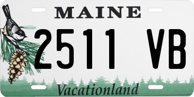 ME license plate 2511VB