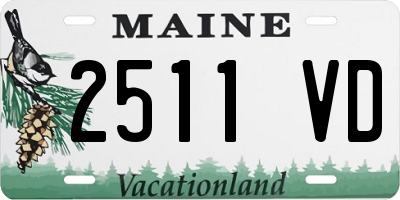 ME license plate 2511VD