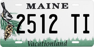 ME license plate 2512TI