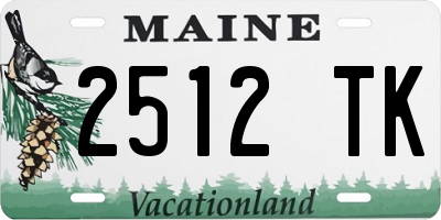 ME license plate 2512TK
