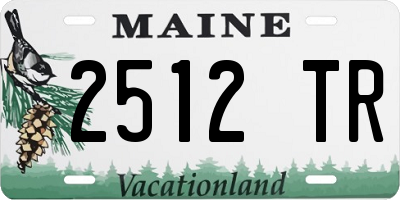 ME license plate 2512TR