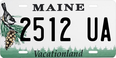 ME license plate 2512UA