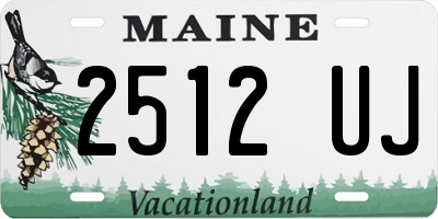 ME license plate 2512UJ