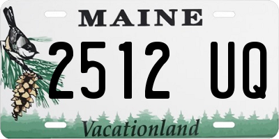 ME license plate 2512UQ