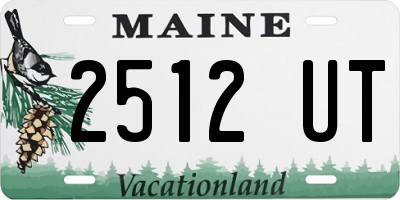ME license plate 2512UT