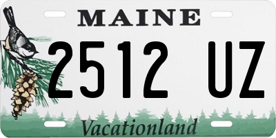 ME license plate 2512UZ