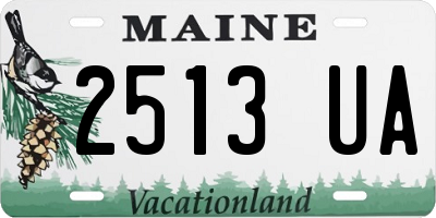 ME license plate 2513UA