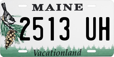 ME license plate 2513UH