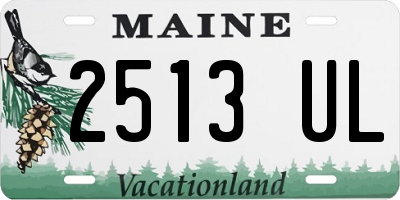 ME license plate 2513UL