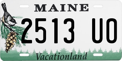 ME license plate 2513UO