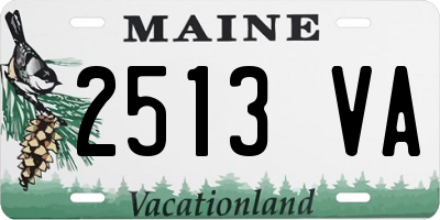 ME license plate 2513VA