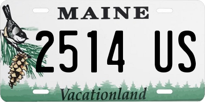 ME license plate 2514US