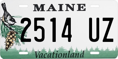 ME license plate 2514UZ