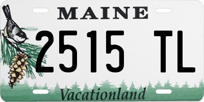 ME license plate 2515TL