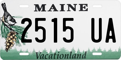 ME license plate 2515UA