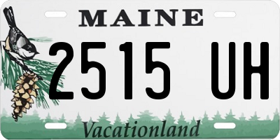 ME license plate 2515UH