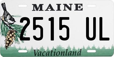 ME license plate 2515UL