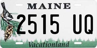 ME license plate 2515UQ