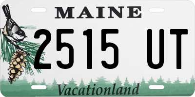 ME license plate 2515UT