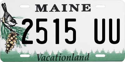 ME license plate 2515UU