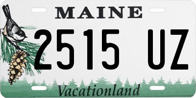 ME license plate 2515UZ