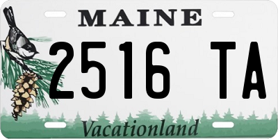 ME license plate 2516TA