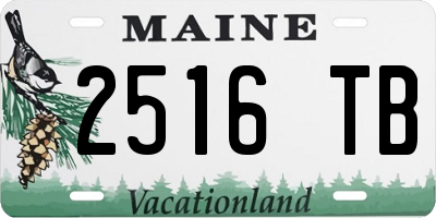 ME license plate 2516TB