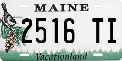 ME license plate 2516TI