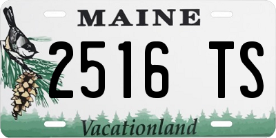 ME license plate 2516TS