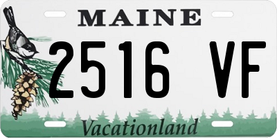 ME license plate 2516VF