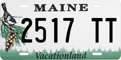 ME license plate 2517TT