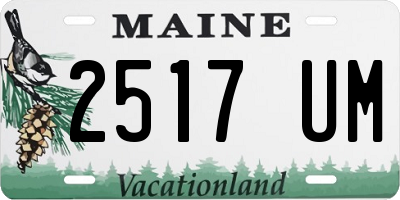 ME license plate 2517UM