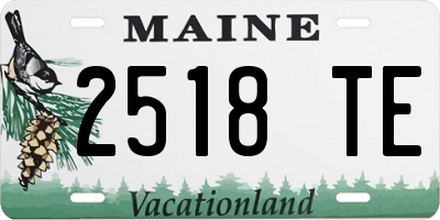 ME license plate 2518TE
