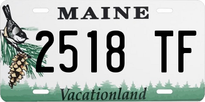 ME license plate 2518TF